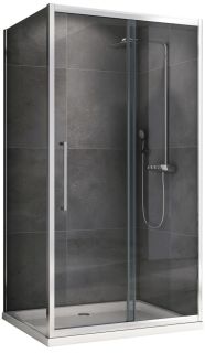 Душевой уголок ABBER Schwarzer Diamant AG30110H-S100 110x100см хром